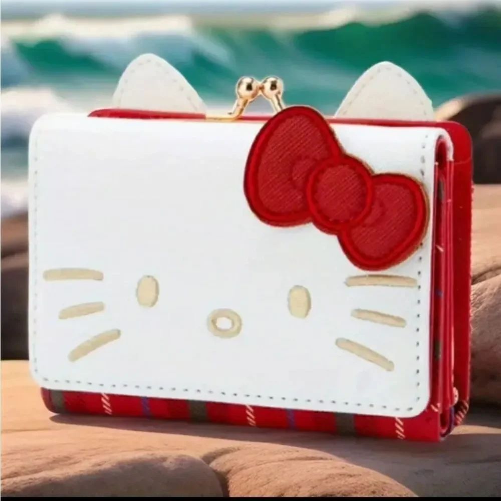 Red & White Plaid Hello Kitty Wallet